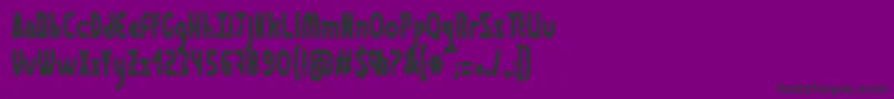 GraphismeThin Font – Black Fonts on Purple Background