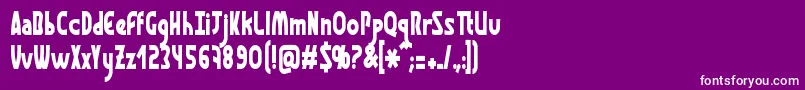 GraphismeThin Font – White Fonts on Purple Background