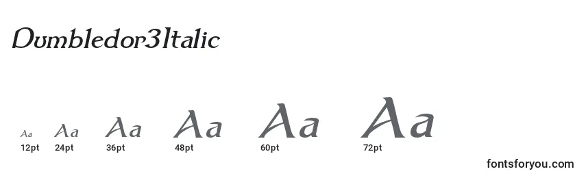 Dumbledor3Italic Font Sizes