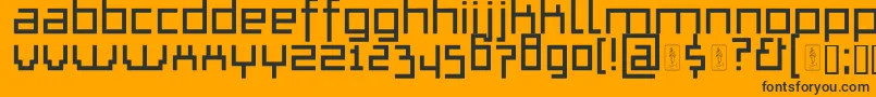 ThapkieMg Font – Black Fonts on Orange Background