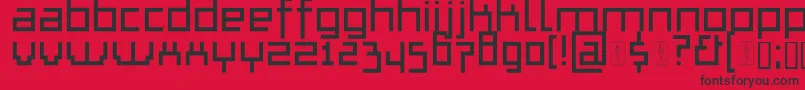 ThapkieMg Font – Black Fonts on Red Background