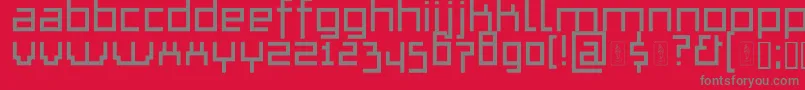 ThapkieMg Font – Gray Fonts on Red Background