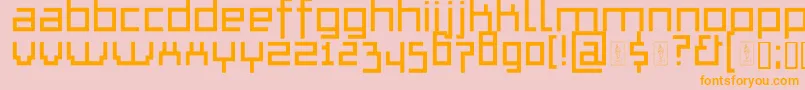 ThapkieMg Font – Orange Fonts on Pink Background