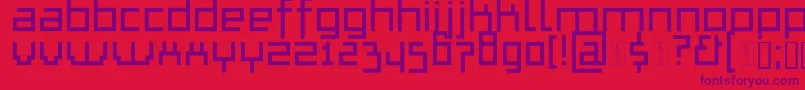 ThapkieMg Font – Purple Fonts on Red Background