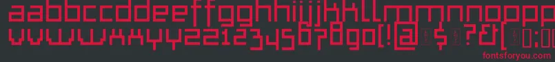 ThapkieMg Font – Red Fonts on Black Background