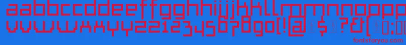 En savoir plus sur la police ThapkieMg Police ThapkieMg – polices rouges sur fond bleu