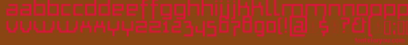 ThapkieMg Font – Red Fonts on Brown Background