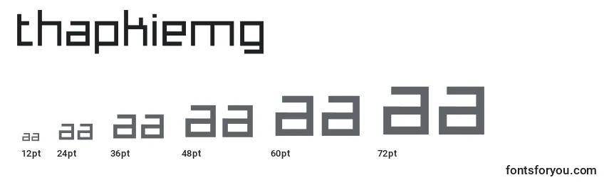 ThapkieMg Font Sizes