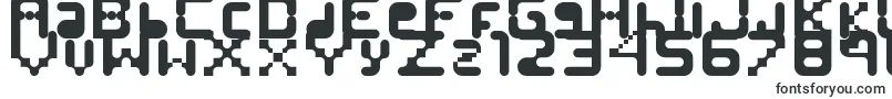 Шрифт Banjjak – вытянутые шрифты