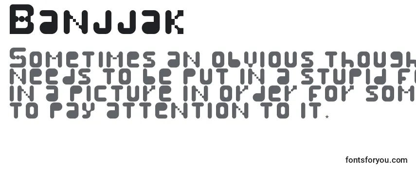 Обзор шрифта Banjjak