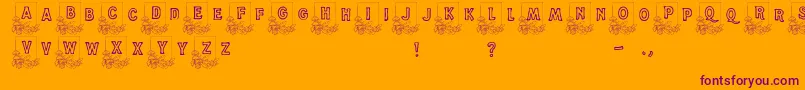 More about Dandelion Font Dandelion Font – Purple Fonts on Orange Background