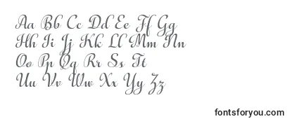 Schriftart AulyarsItalic