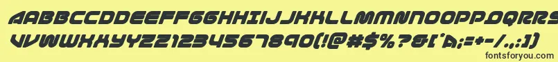 1stenterprisessuperital Font – Black Fonts on Yellow Background