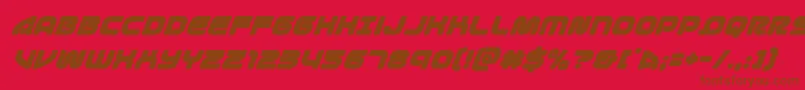 1stenterprisessuperital Font – Brown Fonts on Red Background