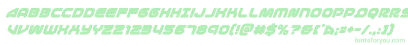 1stenterprisessuperital Font – Green Fonts on White Background