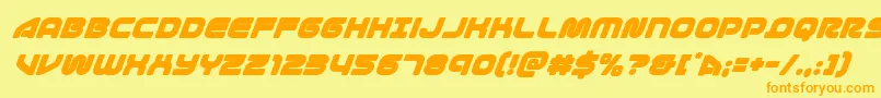 1stenterprisessuperital Font – Orange Fonts on Yellow Background