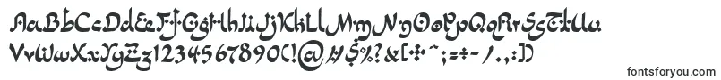 Шрифт LinotypepidenashiTwo – чёрные шрифты