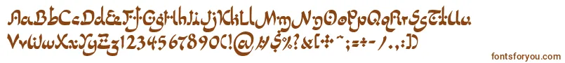Шрифт LinotypepidenashiTwo – коричневые шрифты