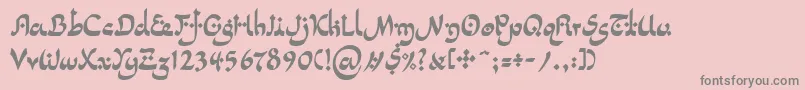 LinotypepidenashiTwo-Schriftart – Graue Schriften auf rosa Hintergrund