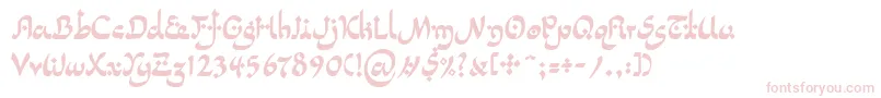 フォントLinotypepidenashiTwo – ピンクのフォント