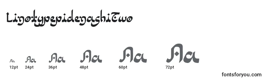 LinotypepidenashiTwo Font Sizes