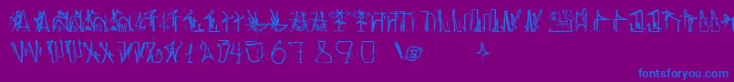 フォントAntroPofagiaPixaР°В¦o165 – 紫色の背景に青い文字