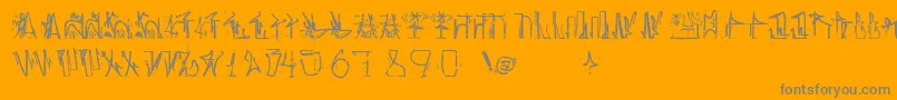 Шрифт AntroPofagiaPixaР°В¦o165 – серые шрифты на оранжевом фоне