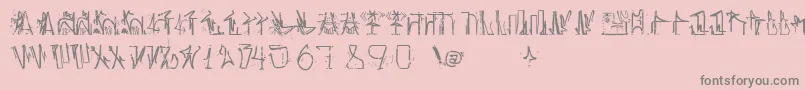 Шрифт AntroPofagiaPixaР°В¦o165 – серые шрифты на розовом фоне
