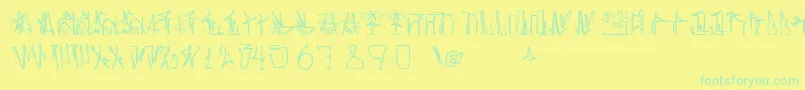 fuente AntroPofagiaPixaР°В¦o165 – Fuentes Verdes Sobre Fondo Amarillo