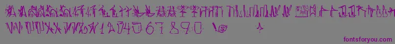 AntroPofagiaPixaР°В¦o165-fontti – violetit fontit harmaalla taustalla
