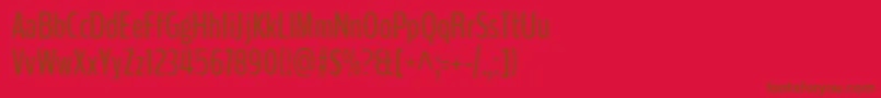 En savoir plus sur la police BenchnineRegular Police BenchnineRegular – polices brunes sur fond rouge