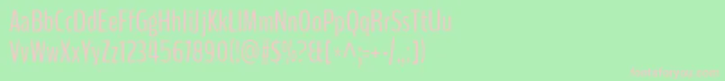 BenchnineRegular Font – Pink Fonts on Green Background