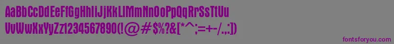 Шрифт Apicalmediumc – фиолетовые шрифты на сером фоне