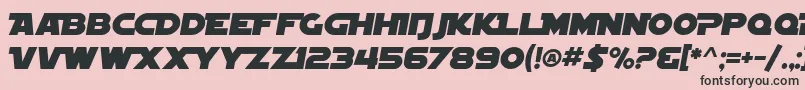 SfDistantGalaxyAlternateItalic Font – Black Fonts on Pink Background