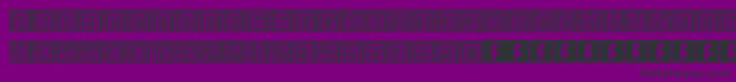 EnHollowTiles Font – Black Fonts on Purple Background