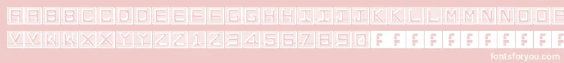 EnHollowTiles Font – White Fonts on Pink Background