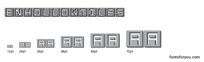 EnHollowTiles Font Sizes