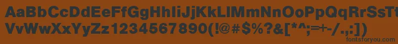 ArezzoBoldRegular Font – Black Fonts on Brown Background