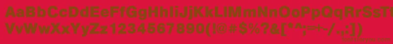 Подробнее о шрифте ArezzoBoldRegular Шрифт ArezzoBoldRegular – коричневые шрифты на красном фоне