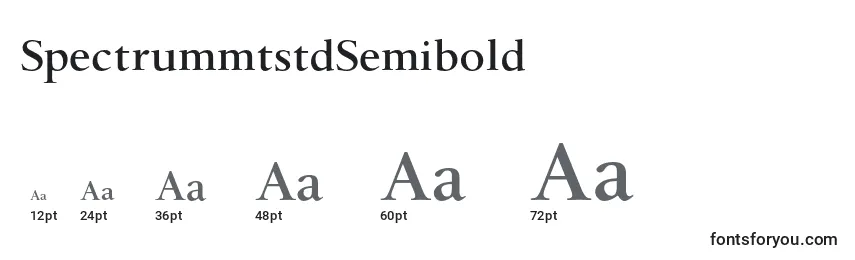 Размеры шрифта SpectrummtstdSemibold