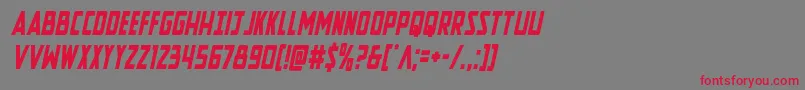Newcomictitlecondital Font – Red Fonts on Gray Background