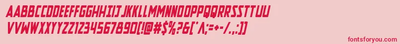 Newcomictitlecondital Font – Red Fonts on Pink Background