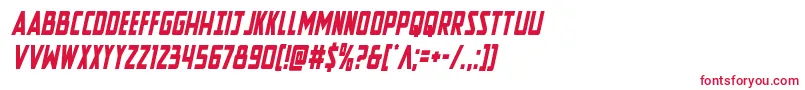 Newcomictitlecondital Font – Red Fonts on White Background