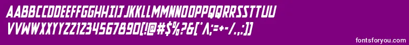 Newcomictitlecondital Font – White Fonts on Purple Background