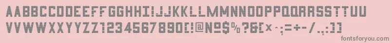 フォント3x5 – ピンクの背景に灰色の文字