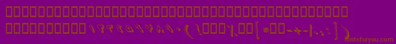 BZaman Font – Brown Fonts on Purple Background