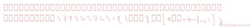 BZaman-fontti – vaaleanpunaiset fontit
