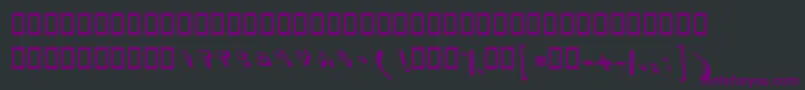Шрифт BZaman – фиолетовые шрифты на чёрном фоне