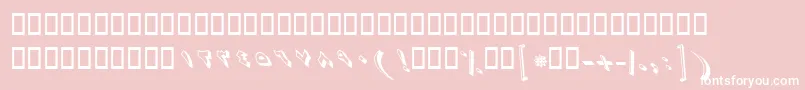 BZaman Font – White Fonts on Pink Background