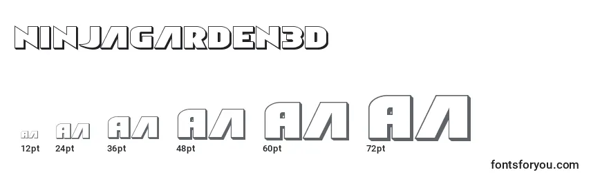 Размеры шрифта Ninjagarden3D